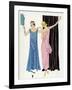 Two Women in Evening Dresses by Paul Poiret-null-Framed Art Print