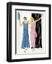 Two Women in Evening Dresses by Paul Poiret-null-Framed Art Print