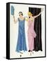 Two Women in Evening Dresses by Paul Poiret-null-Framed Stretched Canvas