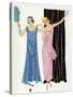 Two Women in Evening Dresses by Paul Poiret-null-Stretched Canvas