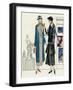 Two Women in Outfits by Bernard and Premet-null-Framed Art Print