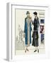 Two Women in Outfits by Bernard and Premet-null-Framed Art Print