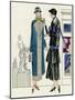 Two Women in Outfits by Bernard and Premet-null-Mounted Art Print