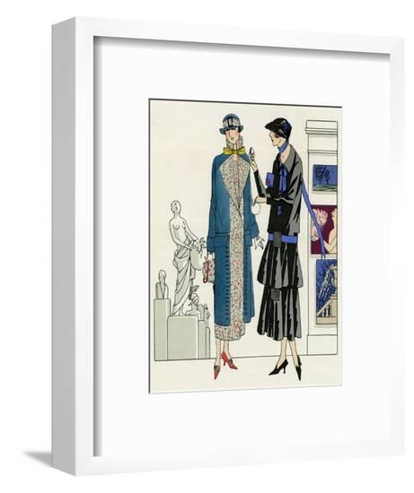Two Women in Outfits by Bernard and Premet--Framed Art Print