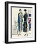 Two Women in Outfits by Bernard and Premet-null-Framed Art Print