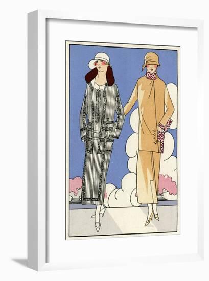 Two Women in Outfits by Martial Et Armand, and Bernard-null-Framed Art Print