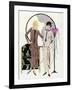 Two Women in Outfits by Premet-null-Framed Art Print