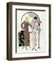 Two Women in Outfits by Premet-null-Framed Art Print