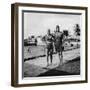 Two Women in Swimsuits Beside a Swimming Pool, Balboa, Panama, 1931-null-Framed Photographic Print