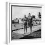 Two Women in Swimsuits Beside a Swimming Pool, Balboa, Panama, 1931-null-Framed Photographic Print