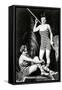 Two Women in swimsuits, vintage photo-French School-Framed Stretched Canvas