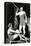 Two Women in swimsuits, vintage photo-French School-Stretched Canvas