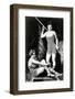 Two Women in swimsuits, vintage photo-French School-Framed Photographic Print