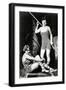 Two Women in swimsuits, vintage photo-French School-Framed Premium Photographic Print