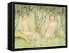 Two Women in the Forest, circa 1925-Otto Mueller-Framed Stretched Canvas