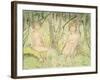 Two Women in the Forest, circa 1925-Otto Mueller-Framed Giclee Print