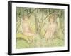 Two Women in the Forest, circa 1925-Otto Mueller-Framed Giclee Print