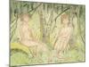 Two Women in the Forest, circa 1925-Otto Mueller-Mounted Giclee Print