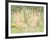 Two Women in the Forest, circa 1925-Otto Mueller-Framed Giclee Print