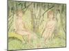 Two Women in the Forest, circa 1925-Otto Mueller-Mounted Giclee Print