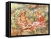 Two Women in the Grass, C.1910-Pierre-Auguste Renoir-Framed Stretched Canvas