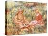 Two Women in the Grass, C.1910-Pierre-Auguste Renoir-Stretched Canvas