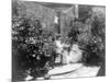 Two Women in their Garden in Cuba Photograph - Cuba-Lantern Press-Mounted Art Print