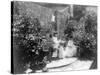 Two Women in their Garden in Cuba Photograph - Cuba-Lantern Press-Stretched Canvas