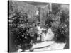 Two Women in their Garden in Cuba Photograph - Cuba-Lantern Press-Stretched Canvas