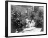 Two Women in their Garden in Cuba Photograph - Cuba-Lantern Press-Framed Art Print