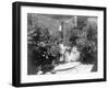 Two Women in their Garden in Cuba Photograph - Cuba-Lantern Press-Framed Art Print