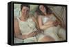 Two Women in White, 2000-Victoria Russell-Framed Stretched Canvas