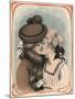 Two Women Kiss-Axel Thiess-Mounted Art Print