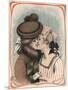 Two Women Kiss-Axel Thiess-Mounted Art Print