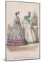 Two Women Model the Latest Fashions, 1861-null-Mounted Giclee Print