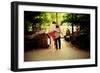 Two Women, Old and Young, Walking in a Park in Chinatown, Manhat-Sabine Jacobs-Framed Photographic Print