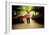 Two Women, Old and Young, Walking in a Park in Chinatown, Manhat-Sabine Jacobs-Framed Photographic Print