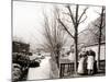 Two Women on a Canal Bank, Broek, Netherlands, 1898-James Batkin-Mounted Photographic Print