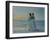 Two Women on the Beach at Skagen, 1908-Michael Peter Ancher-Framed Giclee Print