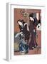 Two Women, one Holding a Large Bowl, Japanese Wood-Cut Print-Lantern Press-Framed Art Print