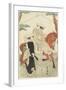 (Two Women, One Walking, One on Horseback), Late 18th-Early 19th Century-Utagawa Toyokuni-Framed Giclee Print