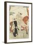 (Two Women, One Walking, One on Horseback), Late 18th-Early 19th Century-Utagawa Toyokuni-Framed Giclee Print