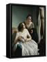 Two Women or the Letter-Luigi Trecourt-Framed Stretched Canvas