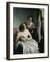 Two Women or the Letter-Luigi Trecourt-Framed Giclee Print