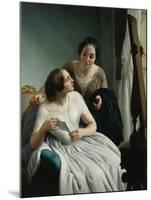 Two Women or the Letter-Luigi Trecourt-Mounted Giclee Print