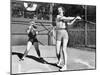 Two Women Playing Baseball-null-Mounted Photo