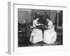 Two Women Playing Chess-null-Framed Photographic Print