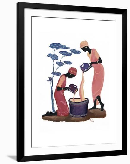 Two Women Pouring-Judy Mastrangelo-Framed Giclee Print