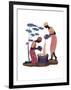 Two Women Pouring-Judy Mastrangelo-Framed Giclee Print