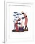 Two Women Pouring-Judy Mastrangelo-Framed Giclee Print